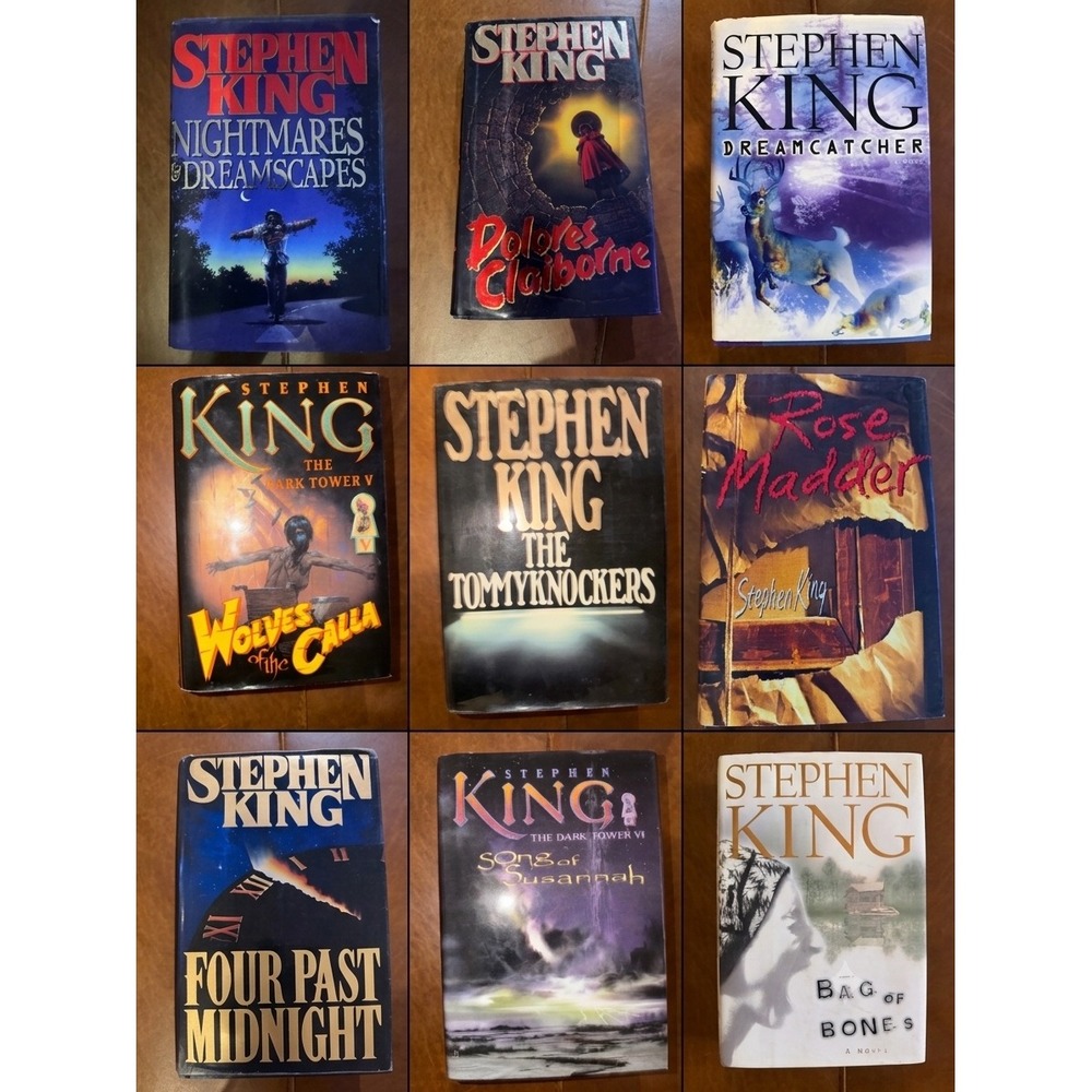 Stephen King Hardcover Books Lot 9 True First Editions Vintage Horror Novel's